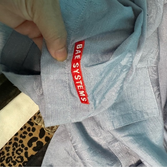 Port Authority Blue Casual Button Down Shirt - Picture 7 of 10